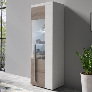 Kolomkast ROBB 1 deur (links) andersen pijnboom/sonoma truffel zonder led