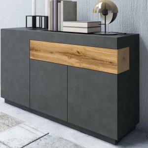 Dressoir SILAC 3 deuren 1 lade matera/wotan eik