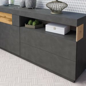 Dressoir SILAC 1 deur 3 lades matera/wotan eik