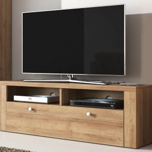 TV-meubel LARZAC 1 klapdeur rivera eik