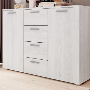 Commode GALACTIC 2 deuren 4 lades abisko essenhout