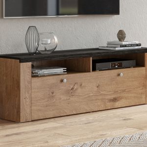 TV-meubel LARZAC 1 klapdeur lefkas eik