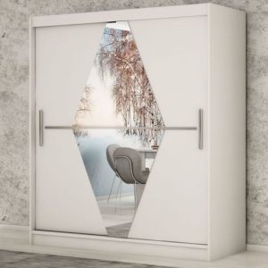 Kast BOLIVAR 2 schuifdeuren 180 cm wit