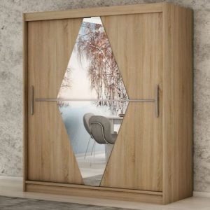 Kast BOLIVAR 2 schuifdeuren 200 cm sonoma