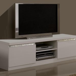 Tv-meubel REBECCA 2 deuren hoogglans wit