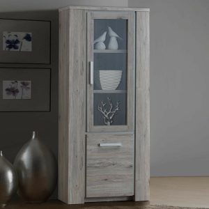 Vitrinekast ELIA 2 deuren rustiek eik