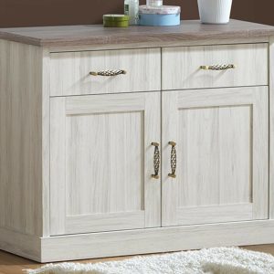 Commode ELANO 2 deuren 2 lades lichte eik/sonoma eik