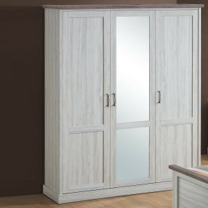 Kast ELANO 3 deuren lichte eik/sonoma met spiegel